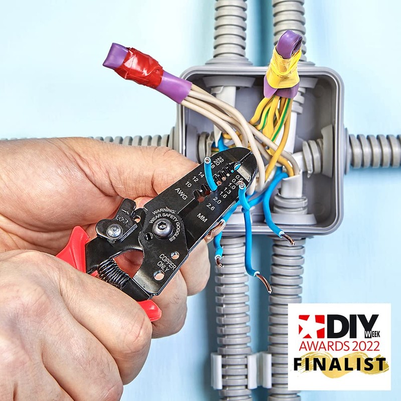 DEKTON Wire Stripping Pliers | High-Precision Crimping Tool | Ergonomic