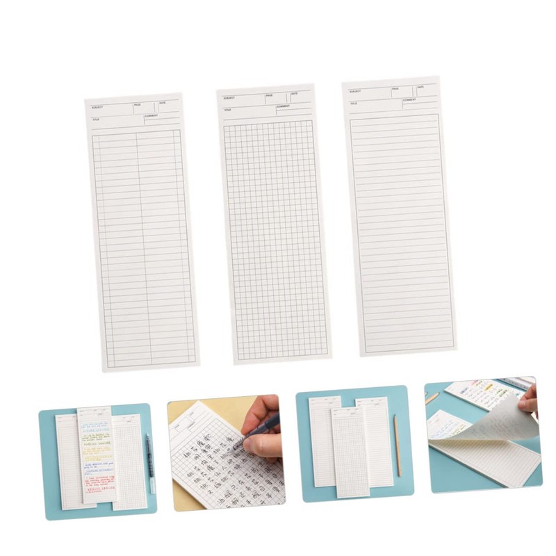 Operitacx Do List Notepad Calendar Notebook 3pcs Portable Writing Notepads