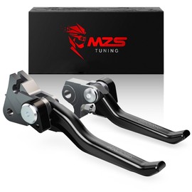 MZS Dirt Bike Clutch Brake Levers Pivot Adjustable Black Compatible with YZ125 YZ250 2015-2026 / YZ125X YZ250FX 2020-2026 / YZ250F 2009-2026 / YZ450F 2009-2022 / YZ250X 2016-2022 / YZ450FX 2019-2023