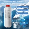 AIZGUOGL Compatible with 51600C1PC Filter, Replace for Elkay Water Filter