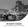 Video Camera, 1080P 30MP Camcorder IR Night Vision Vlogging Camera