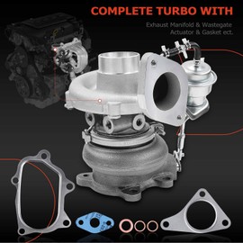 A-Premium Complete Turbo Turbocharger Kit, with Wastegate Actuator & Gasket, Compatible with Subaru Legacy/Outback 2007 2008 2009, 2.5L, Replace# 14411AA670, 14411AA671