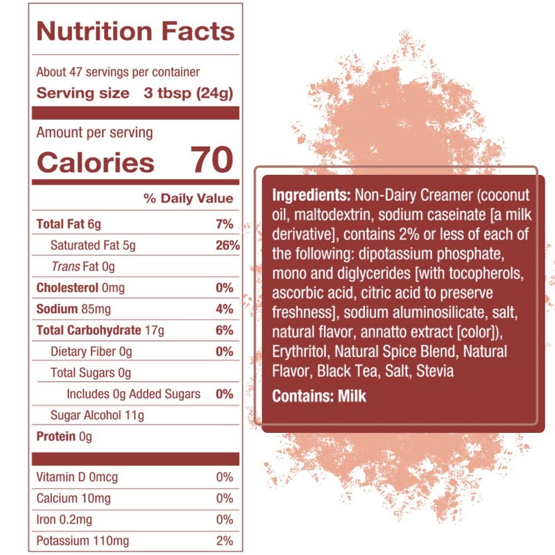 5 SPARROWS Sugar-Free Spiced Chai Latte Flavored Drink Mix, Naturally