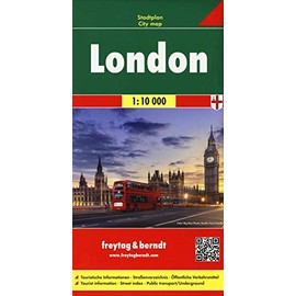 London, Stadtplan 1:10.000: Touristische Informationen, Straßenverzeichnis, Öffentliche Verkehrsmittel (freytag & berndt Stadtpläne)