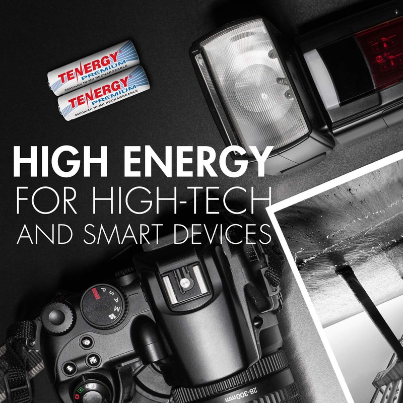 Tenergy T9688 Universal LCD Battery Charger and 12 AA and