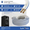 Lumonic Lautsprecherkabel | 50m Weiß | 2X 0,5mm² CCA |
