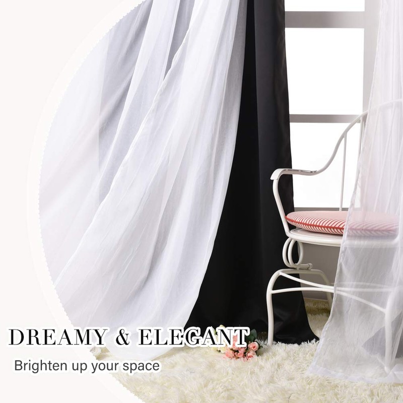 PONY DANCE Sheer Window Curtains - Mix & Match Window