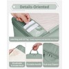 Narwey 5 Teilige Set Kompression Koffer Organizer, Compression Packing Cubes