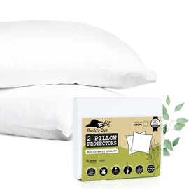 Zipped Pillow Covers Protectors 2 Pack 40x60 cm - and Waterproof Tencel™ - Oeko-Tex® Certified in Aegis® Ecological and Sustainable Fibre