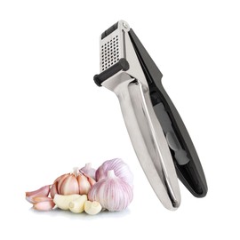 Gourmet by Starfrit 080584 Garlic Press, Standard, Gray