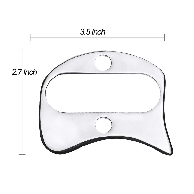 Guasha Massage Tools,Medical Grade Stainless Steel Scraping Tool for Soft
