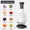 Vegetable Chopper, 304 Stainless Steel Sharp Blade Onion Chopper, Multifunctional