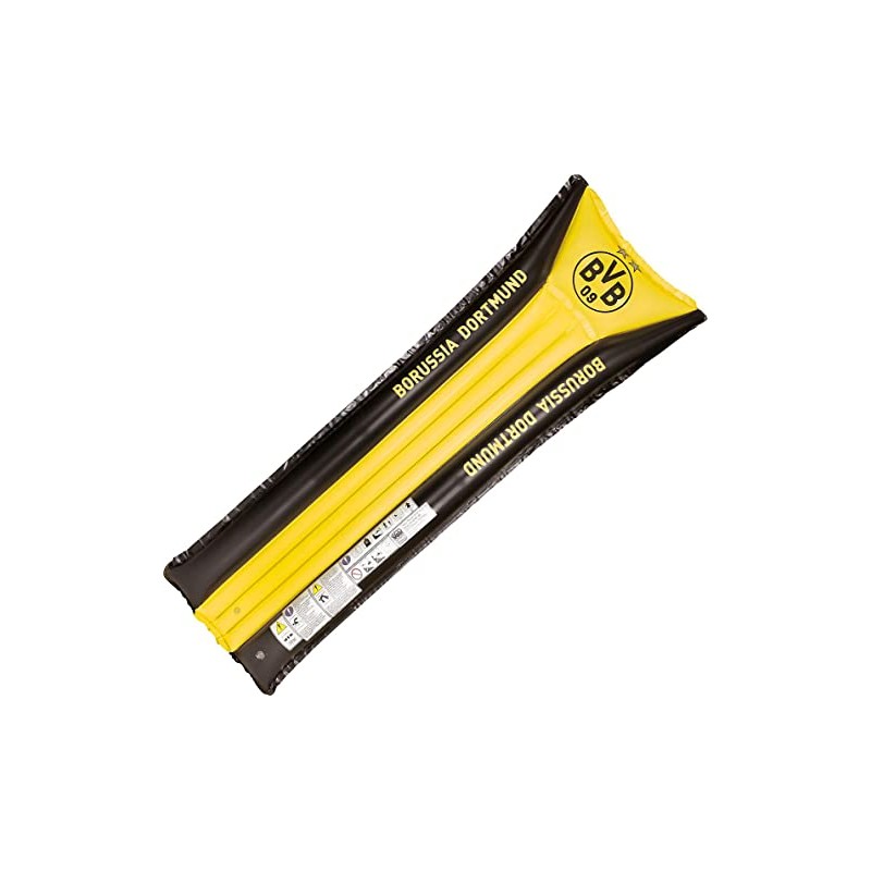 Borussia Dortmund Unisex - Adult BVB Air Mattress, Yellow, 177