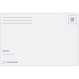 6 x 9 Generic IRS/State Booklet Envelopes - 24lb. Bright White - Preprinted "Income Tax Return" (50 Qty.) | Easily send important documents this Tax Season | 11874-IRS-50