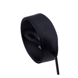 goodlace 4/5 Inch Wide Flat Ribbon Shoe Laces Satin Shoelaces for Sneakers Sport Shoes 55" Black