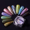 Nail Chrome Powder NOVAL Holographic Chrome Nail Powder for Nails