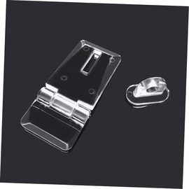 Ciieeo 10sets Transparent Hasp Locks Easy to Install Clear Latch for DIY Projects Pet Gates and Boy Girl Safety and Lightweight