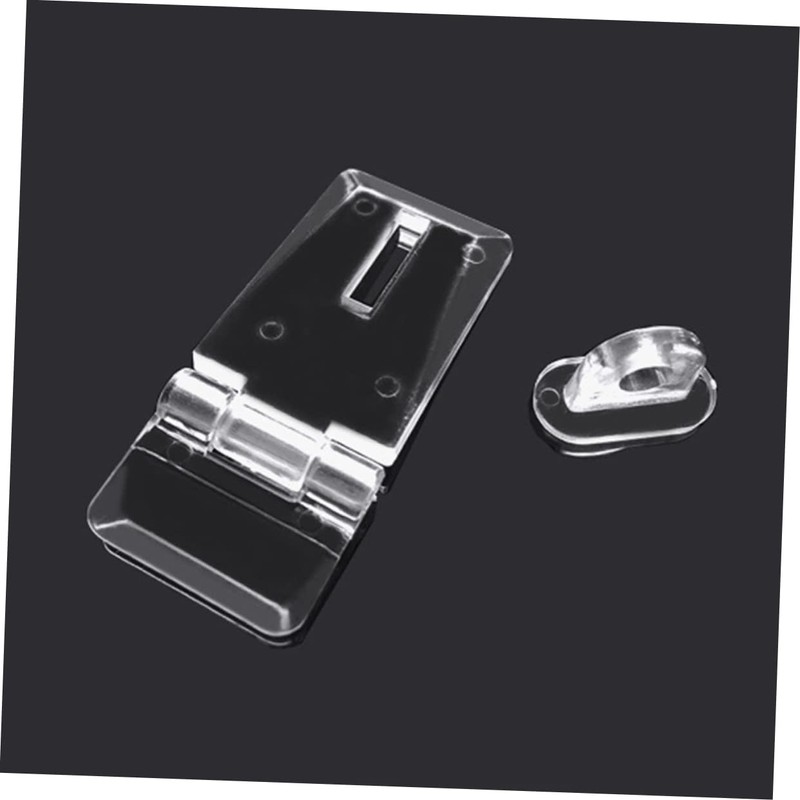 Ciieeo 10sets Transparent Hasp Locks Easy to Install Clear Latch
