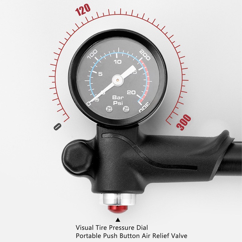 High Pressure Shock Pump 300PSI Portable American French Valve Aluminum