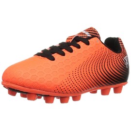 Vizari Youth/Jr Stealth FG Soccer Cleats | Soccer Cleats Boys | Kids Soccer Cleats | Outoor Soccer Shoes | Orange/Black 8
