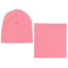 TupTam Unisex Children's Beanie Hat and Tube Scarf Set Plain