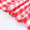 Zdada Red and White Check Table Cover Fabric Checker Table