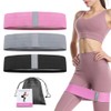 JZS 3 Levels Booty Bands Set, Fabric Resistance Workout Bands