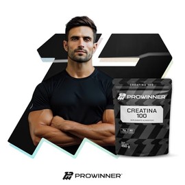PROWINNER | Creatina 100% Pura en Polvo, Suplemento Alimenticio, 5g de Creatina por Porción, Pre workout, 90 Servicios por Envase, Sobre de 450g