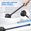 Toilet Plunger and Brush with Holder, Bowl Brush and Heavy