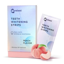 Teeth Whitening Strips 18 Treatments,Enamel Safe Strips Whitening Without The Harm,Non-Slip Whitening Strips for Sensitive Teeth