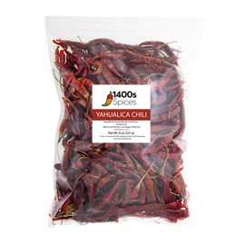 8oz Chile Yahualica Seco Mexicano, Whole Dried Arbol Yahualica Chiles by 1400s Spices