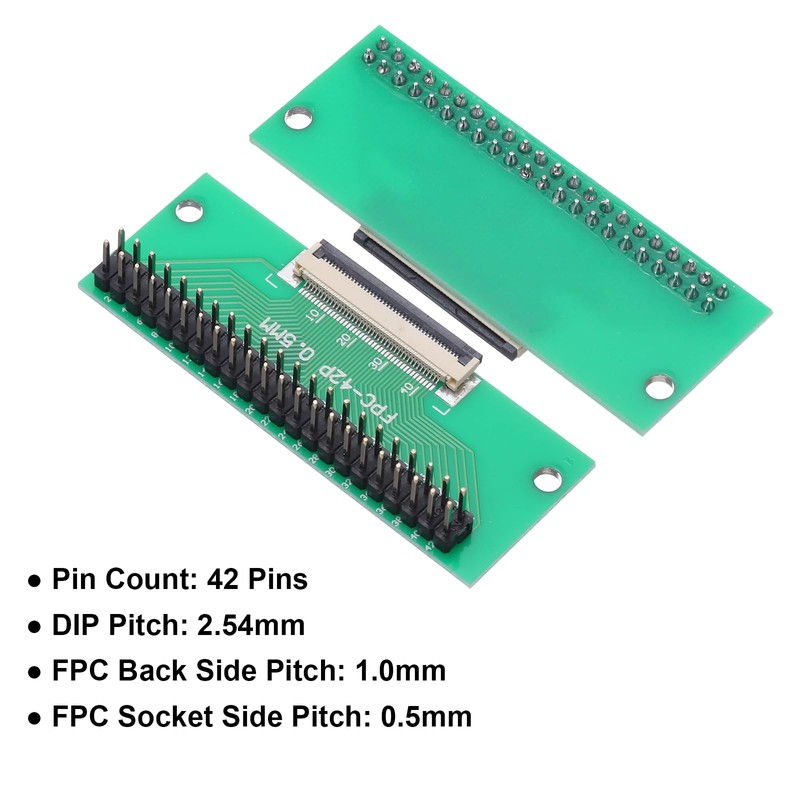 QUARKZMAN FFC FPC Connector Board 42 Pins 0.5 mm Socket