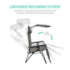 Oversized Zero Gravity Chair with Sunshade and Drink Tray -