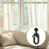 lasuroa 50pcs Plastic Hooks for Gazebo Curtains, Smooth Sliding Track
