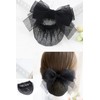 Chignon Net Barrette with Bow Bun Hair Net Set of