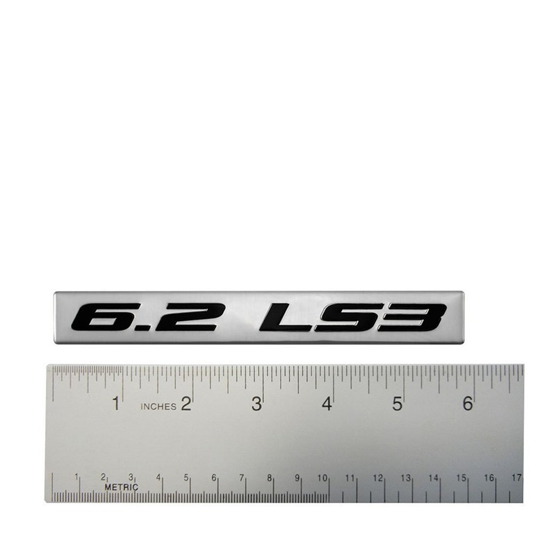 ERPART 6.2 LS3 Black on Silver Highly Polished Real Aluminum