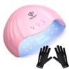 Modelones UV Light for Gel Nails with Gloves, 48 W