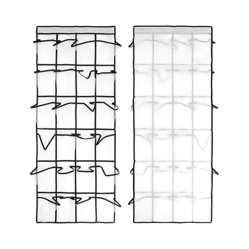 QWORK® Door Hanging Storage, 24 Large Pockets, Over The Door