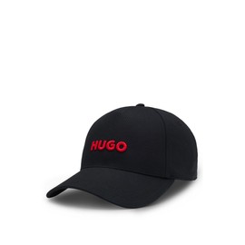 HUGO Men's Jude Cotton Twill Cap with Logo on Front and Peak, black2