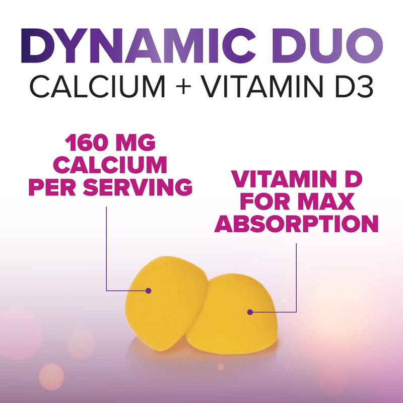 Calcium Supplement Gummies - Sugar Free Calcium Gummy with 400