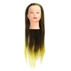 Gradient Wig Hair Mannequin Head Hairdressing Styling Training Braiding Doll