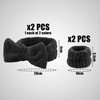 2 Pcs Hair Ties With 2 Pcs Wrist Towels, Elastic