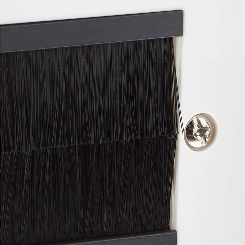 Aerials, Satellites and Cables White Cable Entry/Exit Brush Faceplate for