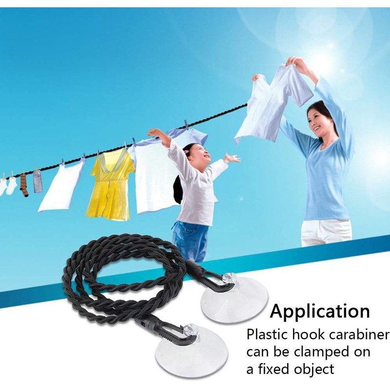 Xrten Pack of 2 Clothesline, Flexible Camping Outdoor Washing Line