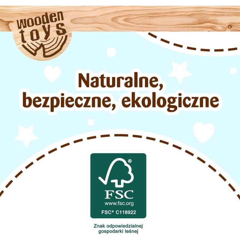 Trefl 61639 Wooden Toy, Multicoloured