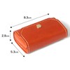 HUKURO Smart Key Case -Edge- with Window, Genuine Leather, Men's