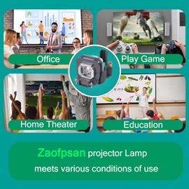 Zaofpsan ET-LAX100 Replacement Projector Lamp for Panasonic PT-AX200U PT-AX100 PT-AX100E PT-AX100U PT-AX200 PT-AX200E TH-AX100 Bulb with Housing
