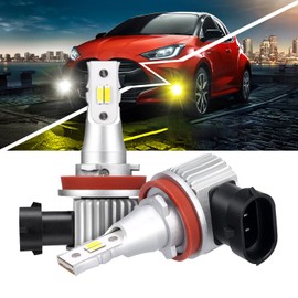 YOBIS H8/H16 (Made in Japan) LED Fog Lamp, White/Yellow, 2 Color Switching, CSP Chip, Fanless, Genuine Halogen, Easy LED, Optical Axis Adjustable, Vehicle Inspection Compatible, No Processing