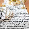 Christmas Table Runner with Quotation for Farmhouse Decor (Off-White, 14x90