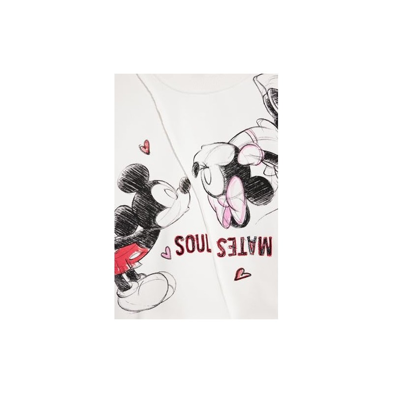 Desigual Felpa, da Ragazza, Felpa, kissss_Topolino, Bianco, 12 Anni